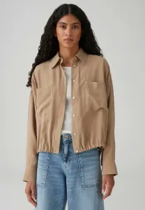 Блузка с завязками и пуговицами Opus, Salted Caramel