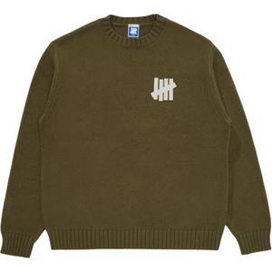 Праздничный свитер Unisex UNDEFEATED, оливковый