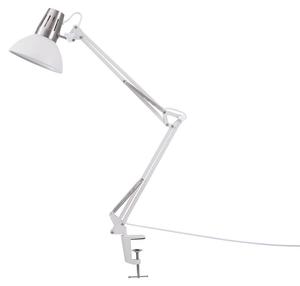 Настольная лампа Paco Home Heinrich, серый металлик - белый