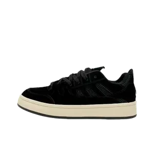 JimiXiong Мужские лоу-топ скейтборд кроссовки черные, цвет Black