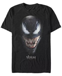 Футболка с коротким рукавом для мужского костюма Venom Big Face от Marvel Fifth Sun, черный