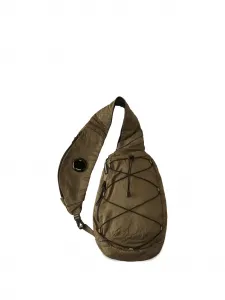 Рюкзак с затяжкой и нашивкой-логотипом C.P. Company Kids, зеленый