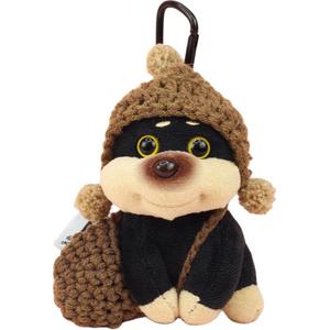 Плюшевый кулон Bee Dog Dolls высотой 11 см ROUERXIONG, коричневый
