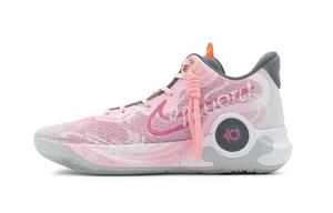 Nike KD Trey 5 IX Противоскользящие Износостойкие Баскетбольные Кроссовки Мидтоп Унисекс Розовый