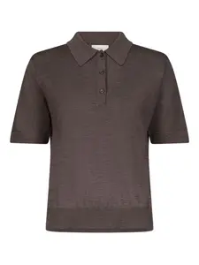 Рубашка поло Migo в рубчик Loulou De Saison, коричневый