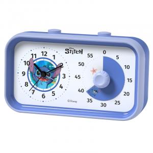 Disney Электронные часы Stitch Series с ABS-корпусом, будильник, унисекс, синий