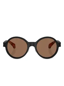 Солнцезащитные очки в круглой оправе Moncler Eyewear, черный