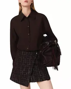 Платье с многослойным дизайном Maje, коричневый