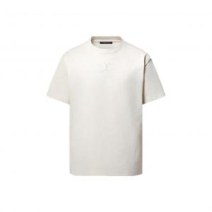 Футболка Lv 1AHUU3 с тиснением Lv LOUIS VUITTON, слоновая кость