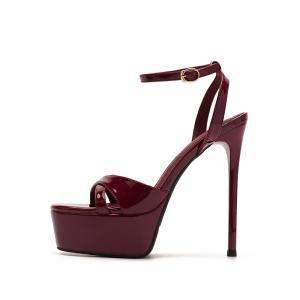 Сандалии с одним ремешком женские Zubumei, Burgundy