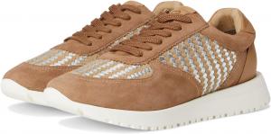 Кроссовки Lucky Brand Deva Woven Leather Sneaker, желто-коричневый