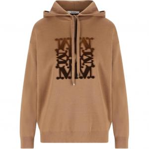 Толстовка Max Mara Velvet Logo MaxMara, коричневый
