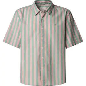 Рубашка с коротким рукавом Pepe Jeans Collin, бежевый