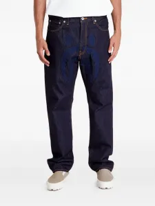 Джинсы с вышивкой A BATHING APE, синий