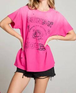 Футболка Guns N' Roses Appetite For Destruction в выцветшем фуксии Chaser
