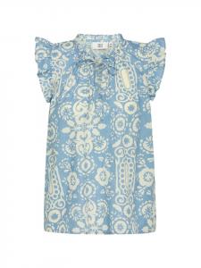 Noa Noa Футболка AnnieNN с принтом сине-белого цвета