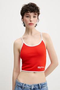 Топ Karl Lagerfeld Jeans, красный