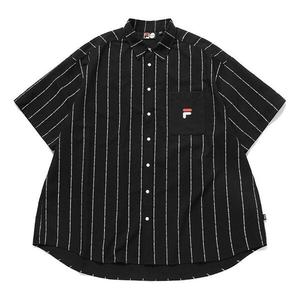 Рубашка stripes shirt 'black' Fila Fusion, черный