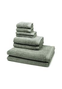 Набор махровых полотенец MöVe Superwuschel, 8 штук, серо-зеленый
