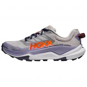HOKA ONE ONE Женские кроссовки для бега по пересеченной местности с низким верхом, устойчивые к истиранию, серо-синие