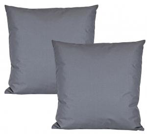 JACK Набор из 2 чехлов для уличных подушек 50 x 50 см. Водонепроницаемая подушка для сиденья. Подушка для отдыха. Садовый стул. Эффект лотоса. Цвет: сине-серый.
