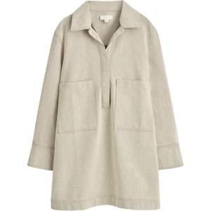 Женские платья с длинным рукавом beige COS, бежевый