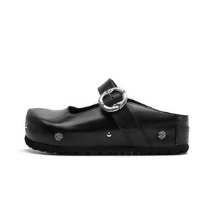 Женские сандалии с закрытым носком, устойчивые к истиранию и скольжению CHERYKALLY, Graphite Black