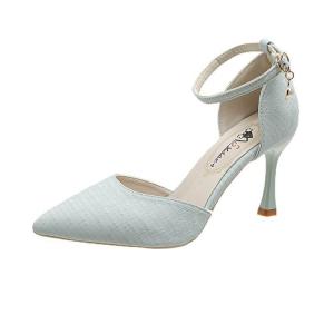 Alxnan Женские туфли на высоком каблуке павлиний синий, цвет Peacock Blue