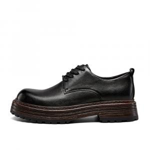 YEARCON Повседневные кожаные туфли мужские низкие коричневые