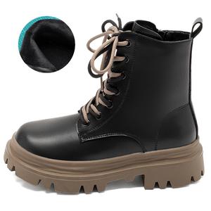 Женские ботинки Agsdon высокие на шнуровке, черный