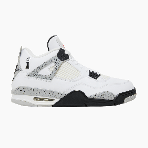 Кроссовки Air Jordan Interscope Records x Air Jordan 4 Retro OG 'White Cement', белый