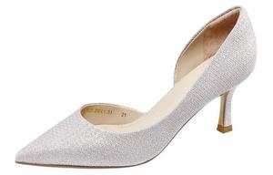 Туфли женские на высоком каблуке Harson, серебряный