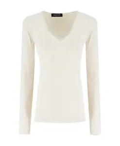 Свитер с контрастным декором Fabiana Filippi, белый