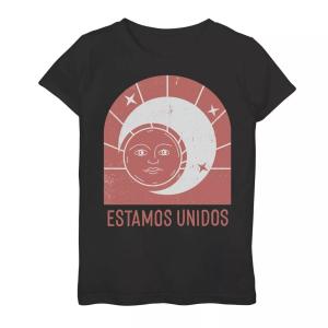 Футболка Gonzales Estamos Unidos для девочек с печатью Sun And Moon Licensed Character