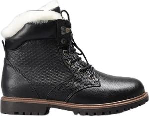 Мужские зимние сапоги PDUEX Thermal Products с верхом из кожи и внутренним слоем из 100% шерсти, чтобы согреть ваши ноги (Цвет: 1568, Размер: 12), 11.5 Black1
