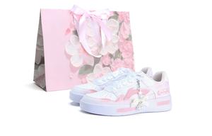 Кроссовки Low top для скейтборда для женщин, устойчивые к скольжению и истиранию, с амортизацией для катания на понтонных лодках LINING, dusty розовый