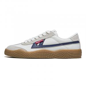 WARRIOR Износостойкие дышащие легкие кеды унисекс бежево-темно-синие, цвет Beige Dark Blue