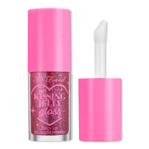 Увлажняющий блеск для губ Kissing Jelly Too Faced, Grape Soda (purple with multi-color shimmer)