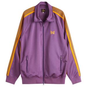 Полиэстеровая гладкая спортивная куртка Needles, фиолетовый