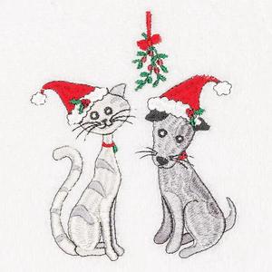 Linum Домашний текстиль Рождественская милая пара вышитое роскошное турецкое хлопковое полотенце для рук