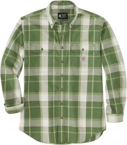 Мужская рубашка Carhartt 104507 Flame-Resistant Force Rugged Flex Loose, Chive/Dried Clay