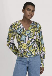 Блуза Hessnatur REGULAR, Dunkles Petrol/Green