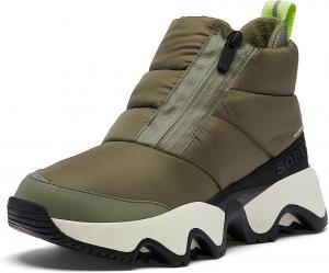 Женские водонепроницаемые сапоги SOREL Kinetic Impact с молнией и утеплителем, черный/зеленый