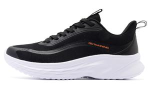 Кроссовки мужские низкие черные  белые Qiaodan