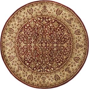 Ковер SAFAVIEH, 107 x 107 см, коллекции Persian Legend, круглый, Rust & Beige, ручной работы из традиционной шерсти, идеален для помещений с высокой проходимостью в гостиной, спальне (PL520A)