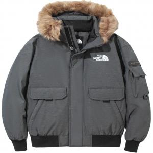 Пуховик унисекс серый The North Face, серый