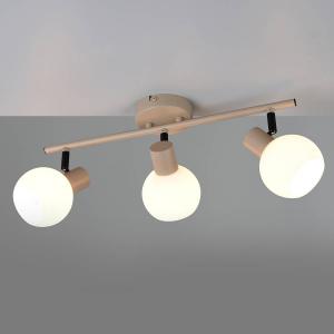 Потолочный светильник Reality Leuchten Boba, опаловое стекло / железо - количество языков пламени: 3