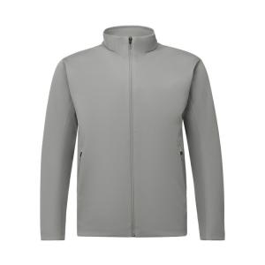 DESCENTE Спортивный топ мужской из флисовой трикотажной ткани, GY-Forst Gray