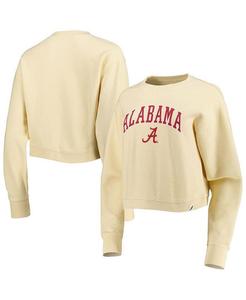 Женский кремовый свитшот Alabama Crimson Tide Classic Campus Corded Timber League Collegiate Wear, слоновая кость/кремовый