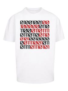 Рубашка F4NT4STIC I love you 01001001 Binary Code Valentinstag, белый